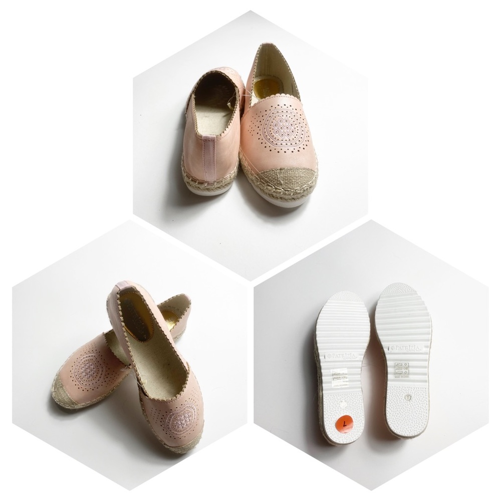 Alpargata Shoes/ Peach and White / Size 7 -NWOT